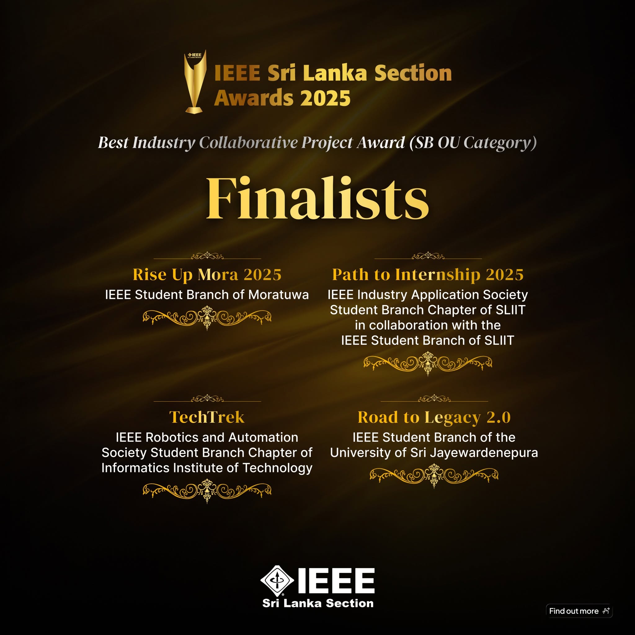 IEEE Sri Lanka Section Awards 2025 - Phase 01